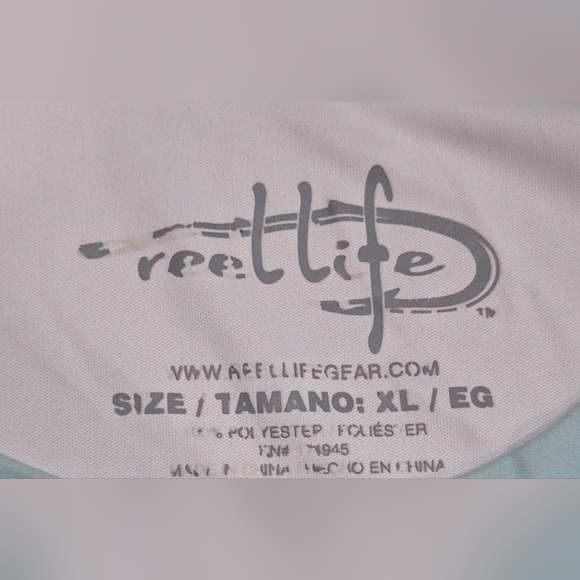 #1505 Reel Life Gear Drifit long sleeve fishing shirt sz  XL - Picture 5 of 8
